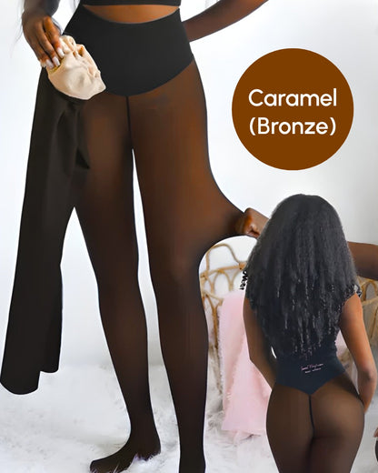 Snatched One-Seam Sheer Fleece Leggings
